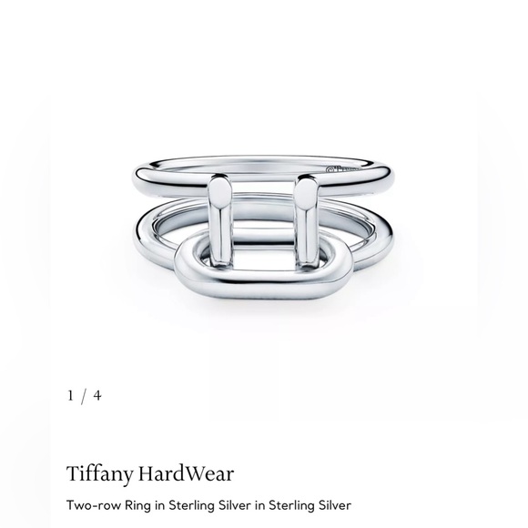 Tiffany & Co. Jewelry - Tiffany & Co. Sterling Silver Two Row Ring
